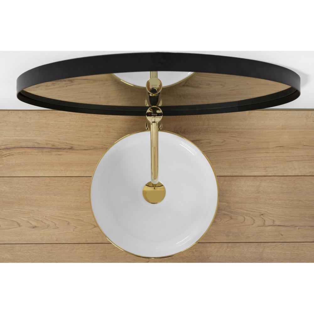 Kraanikaussi keraamika SAMI GOLD/WHITE