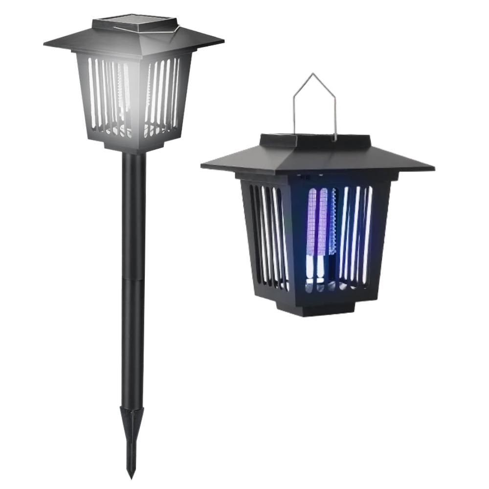 Lampa ogrodowa solarna LED owadobójcza J-22 Czarna