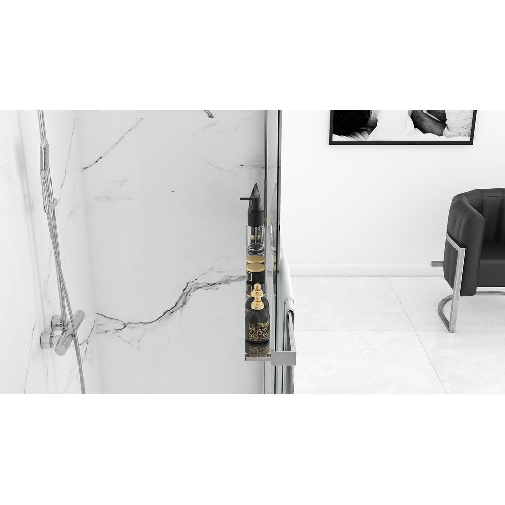 Душова стінка Rea Aero N 70 з полицею Evo