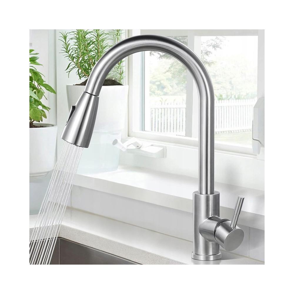 Keukenkraan REA CROSS Brush Steel