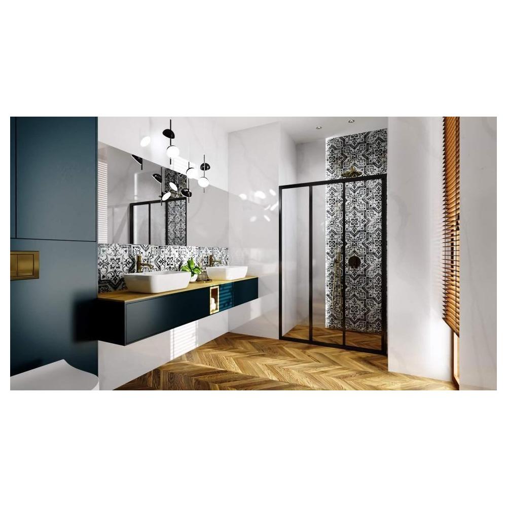 Shower doors Rea Alex Black 100