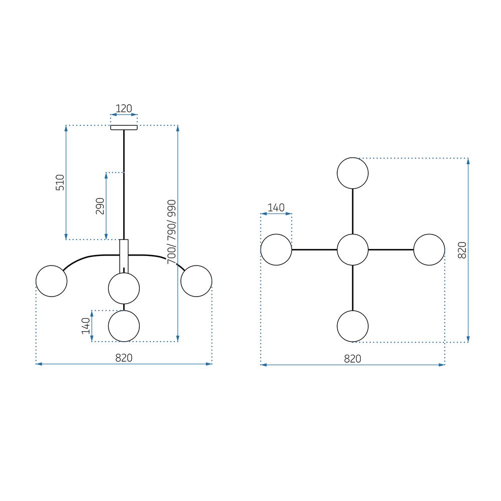 Deckenlampe APP1021-5CP