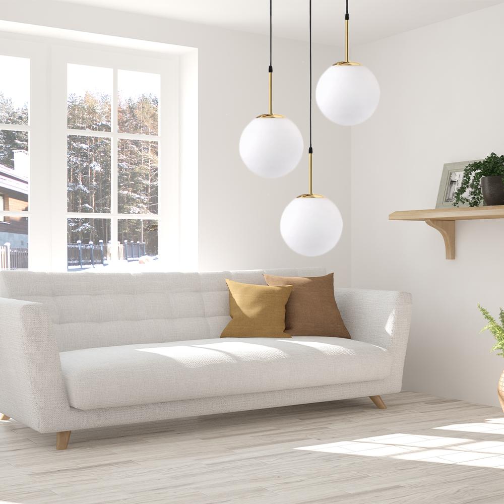 Hängelampe Kugel Gold APP656-3CPR