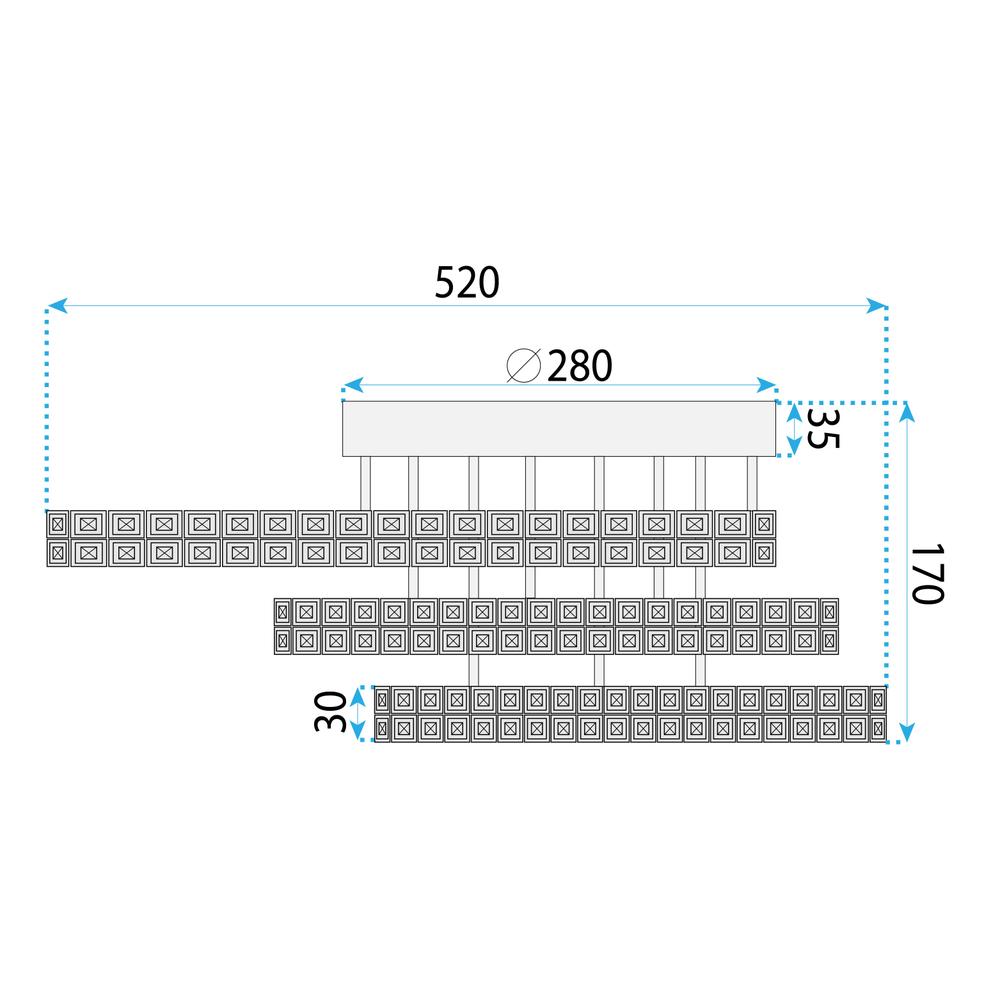 Deckenleuchte LED MS013-C Rose Gold
