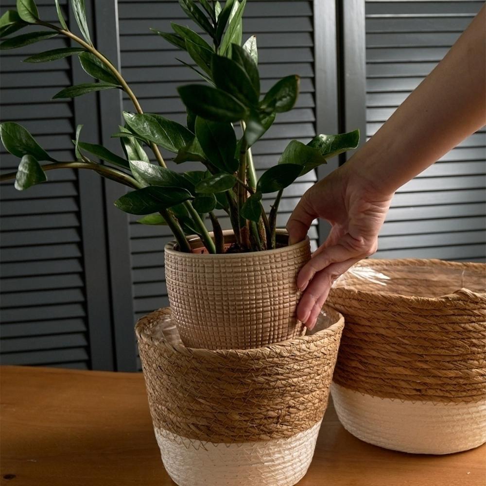 Zestaw 2szt Koszy Naturalnych BOHO YT21B-34