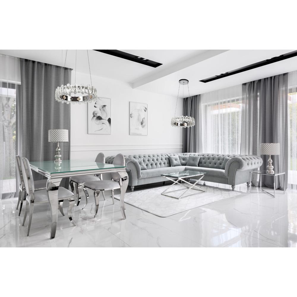 Crystal LED-Deckenleuchte APP1041-CP + Fernbedienung