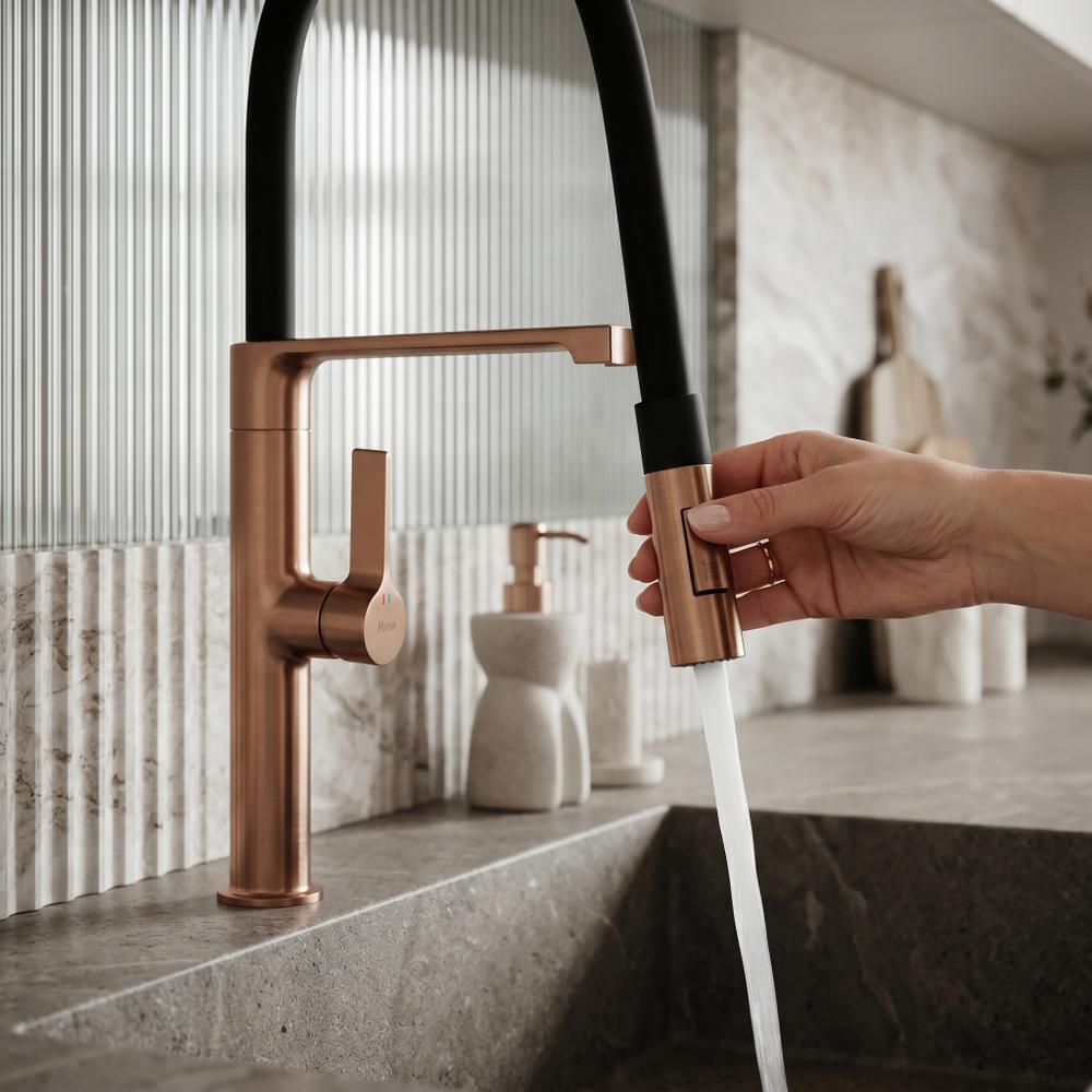 Torneira de cozinha REA Lago Brush Copper
