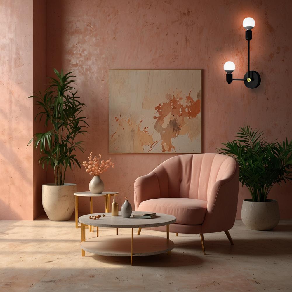 Wandlampe APP1707-2W BLACK