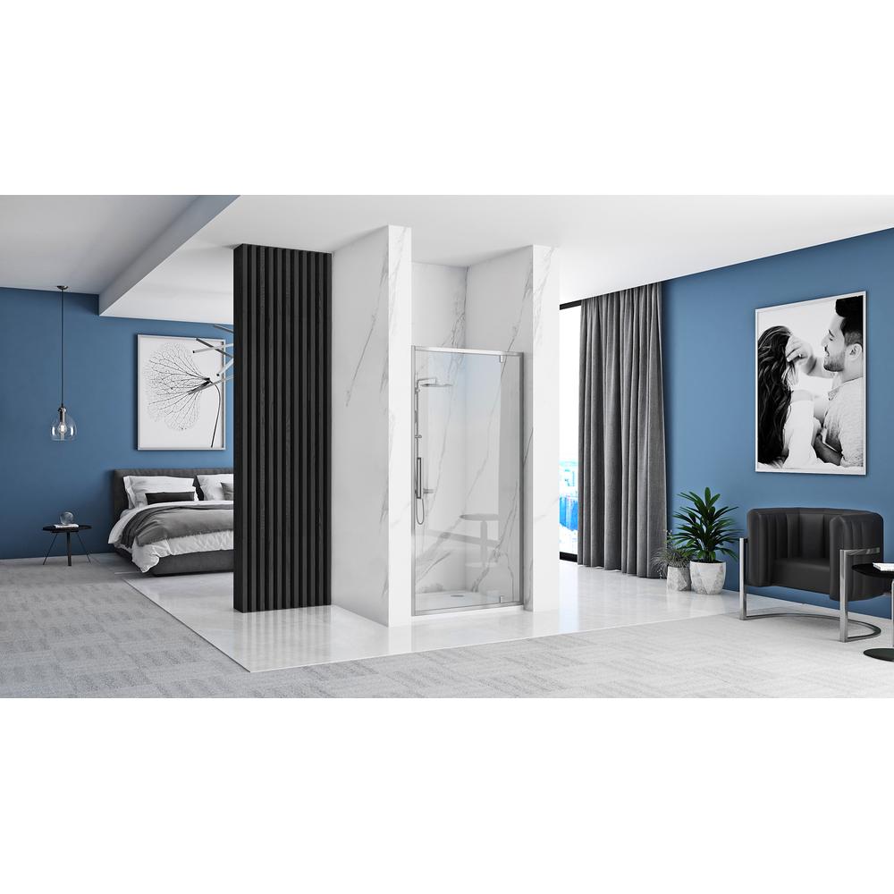 REA Rapid Swing Chrome 90 saranoitu suihkuovi