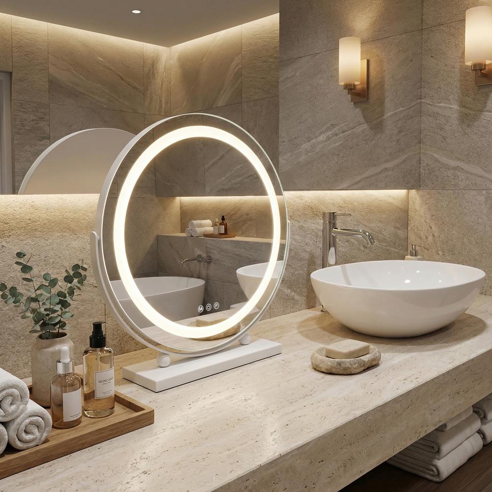 Zrkadlo LED MAKE-UP White 40 cm