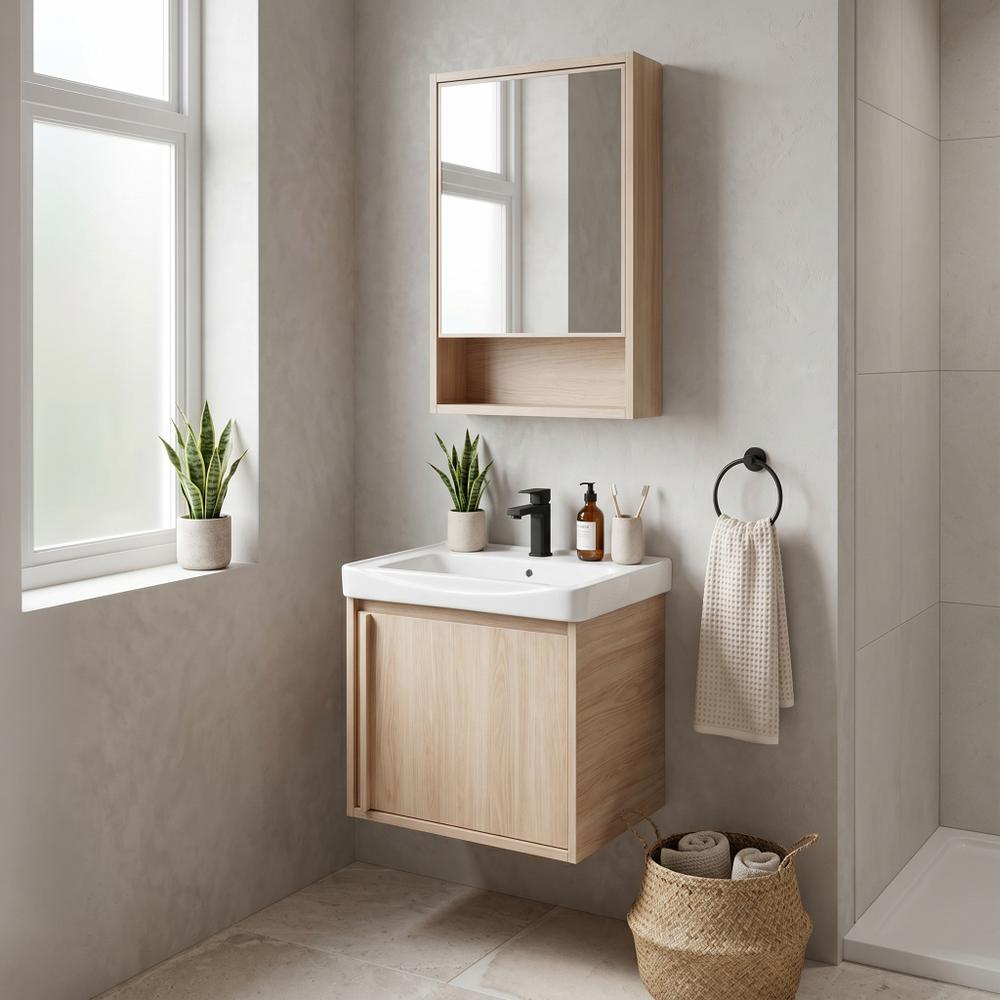 Set mobilier de baie cu lavoar Gama T25023 BXM 50CM