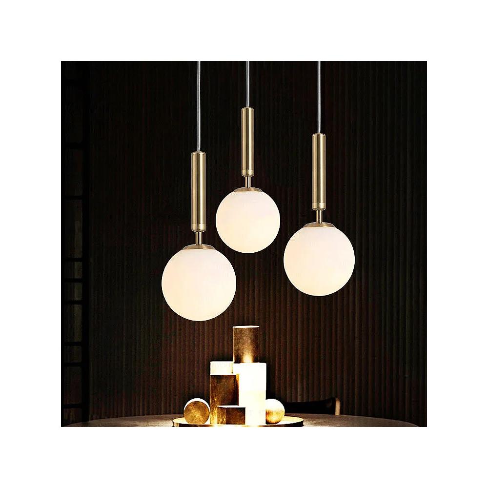 GLASKUGEL HÄNGELEUCHTE G108-1W GOLD E27