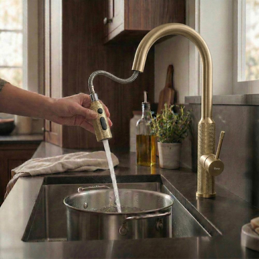 Kitchen faucet Rea Master Brush Gold