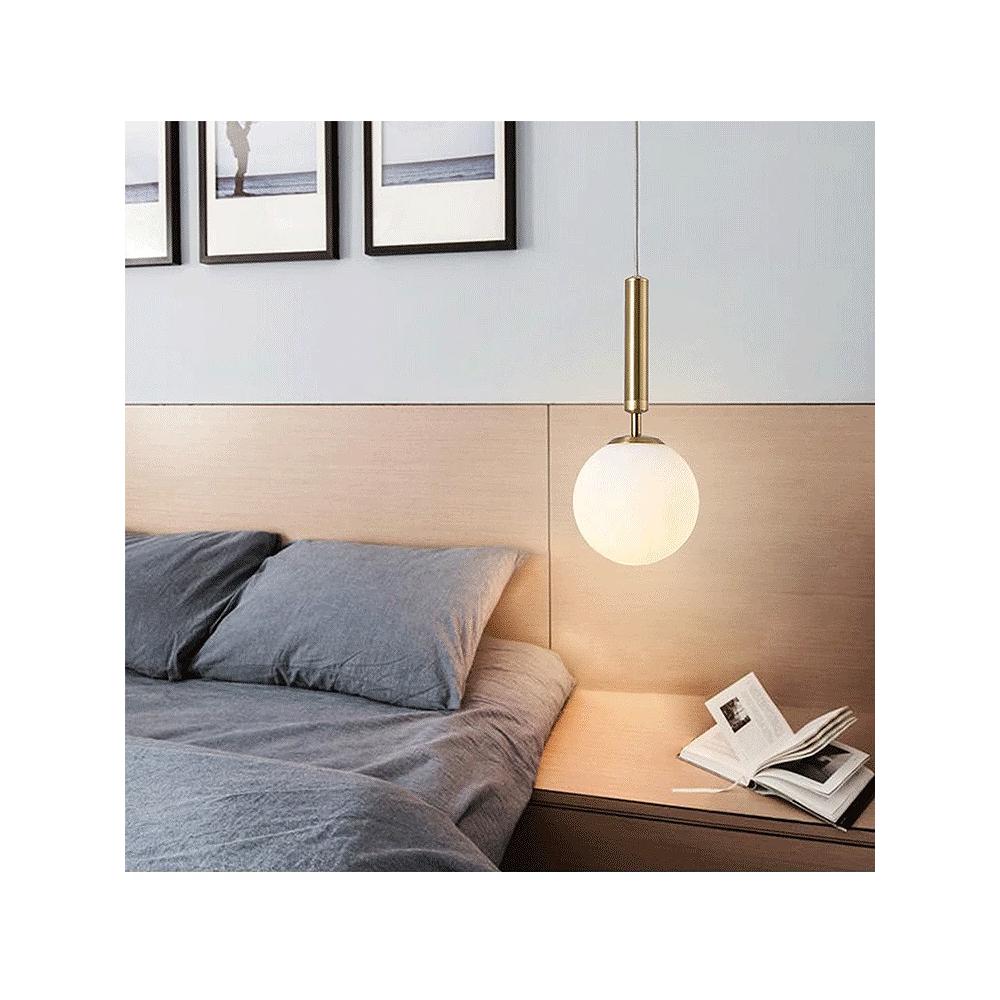 GLASKUGEL HÄNGELEUCHTE G108-1W GOLD E27