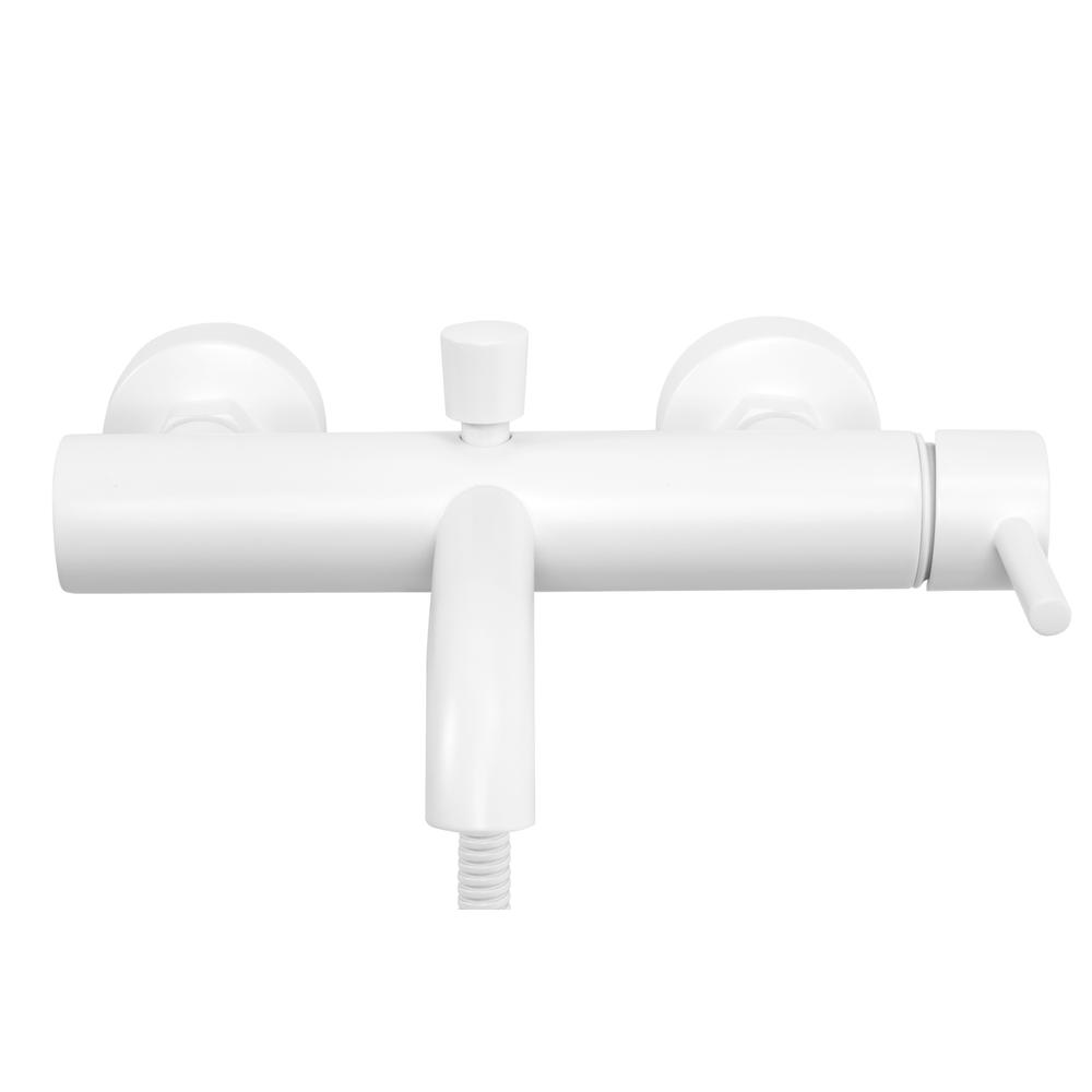Bathroom faucet Rea Lungo White Matt