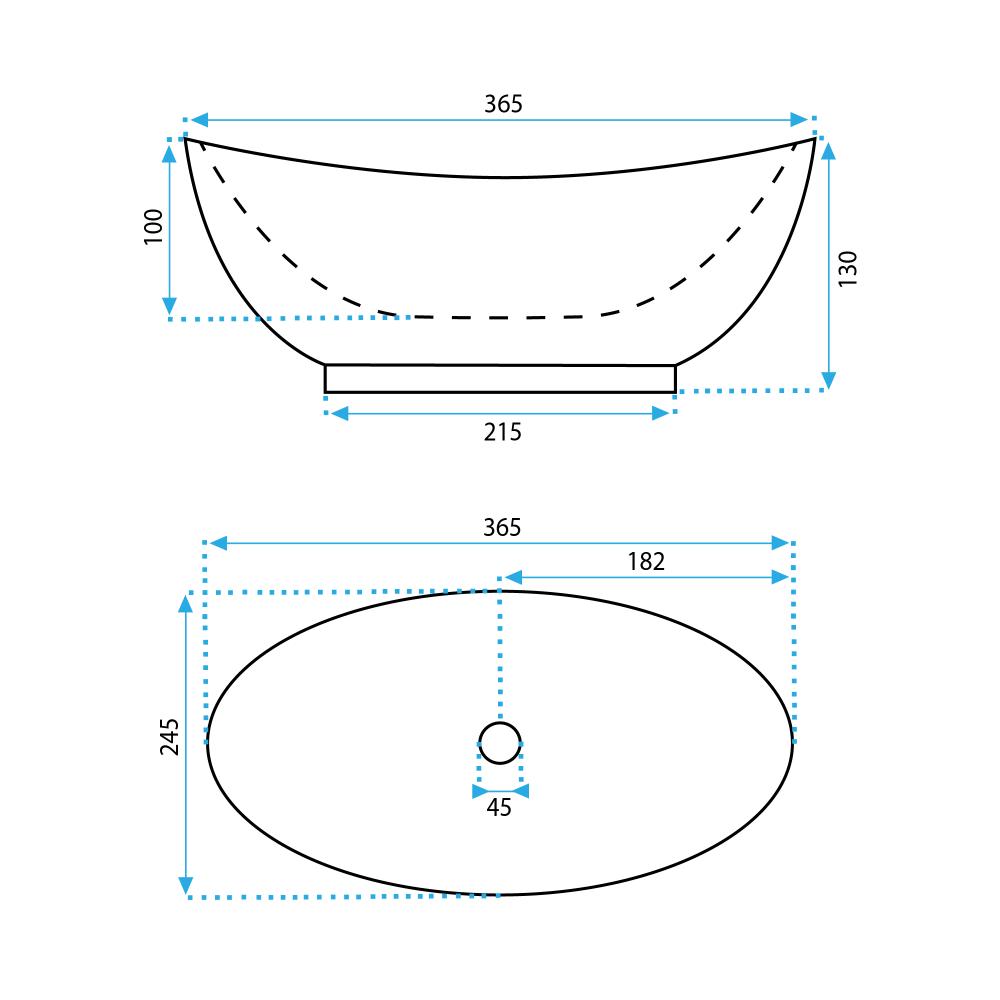 Vasque à poser Rea Kate 36