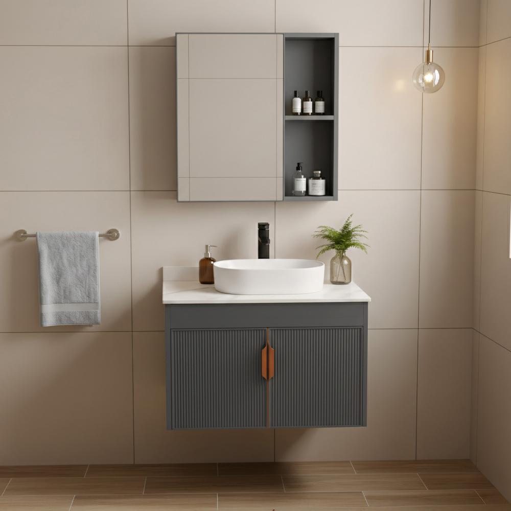 Set di mobili da bagno con top Modo 60cm Grey
