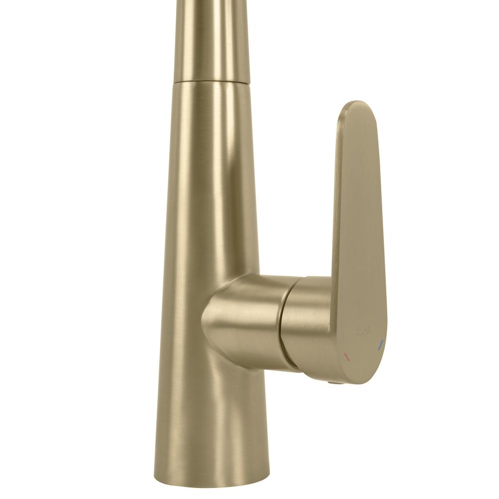 Baterie de bucătărie REA Ross  BRUSH GOLD