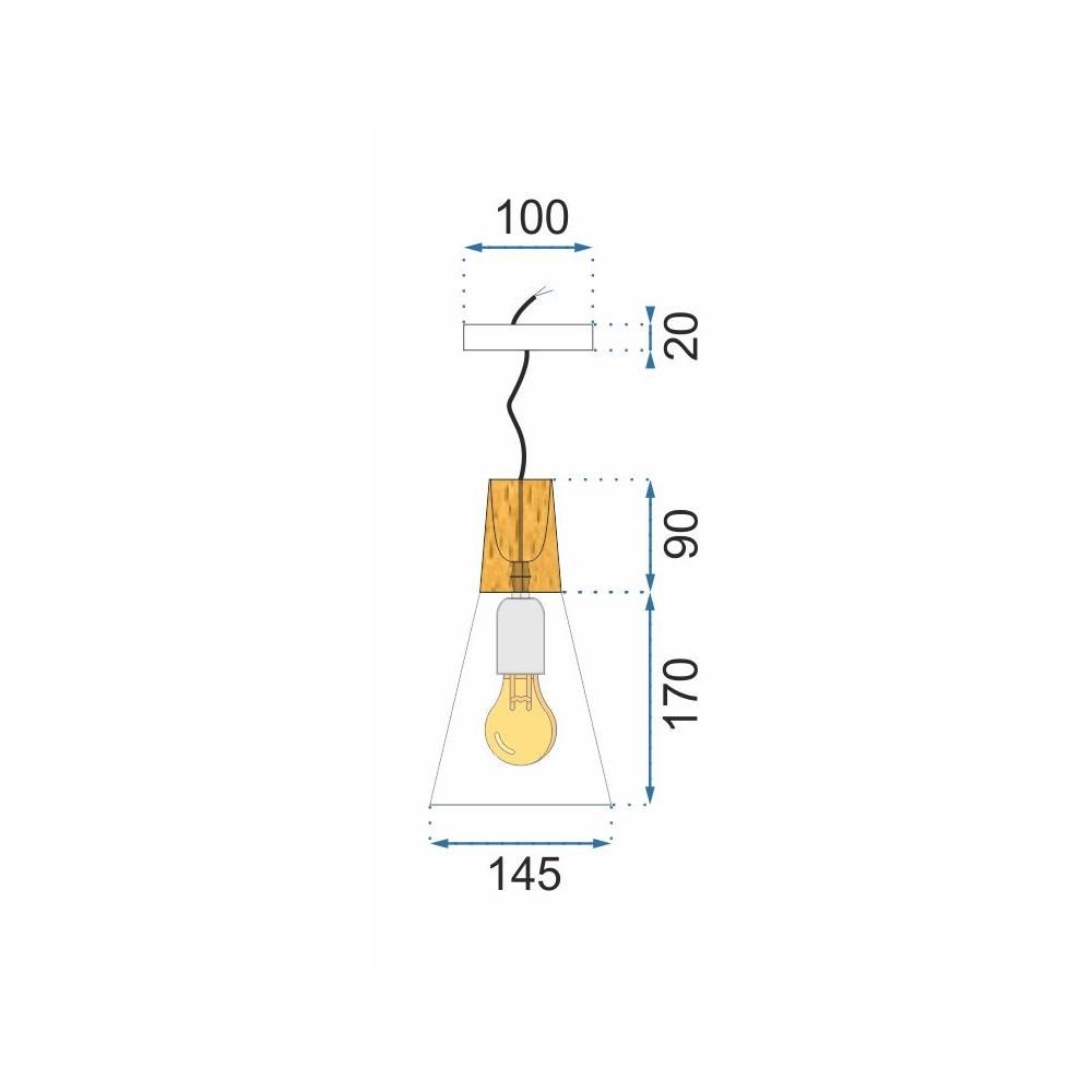 Hängelampe SCANDI B white