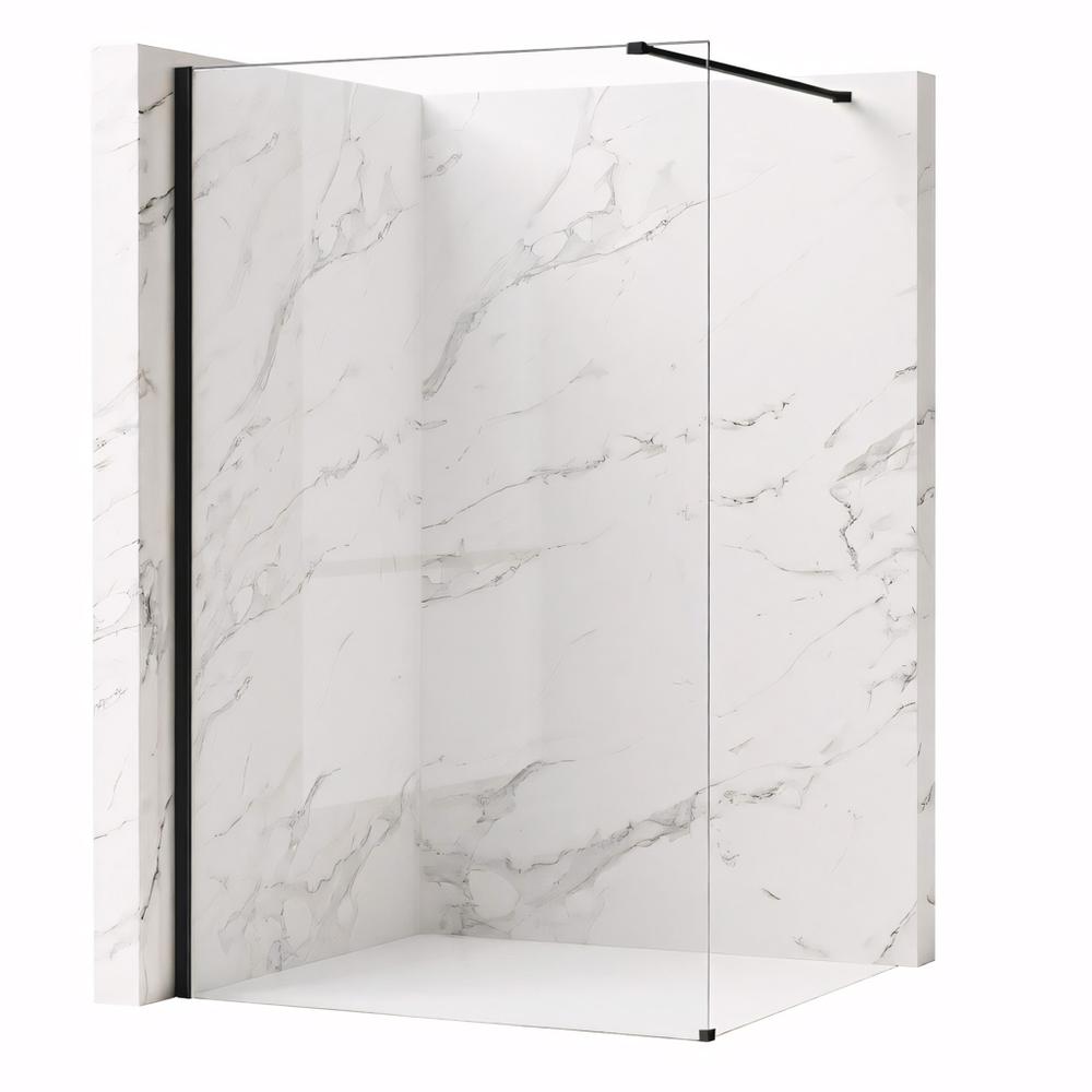 Shower screen Rea Flexi Transparent / Black 110