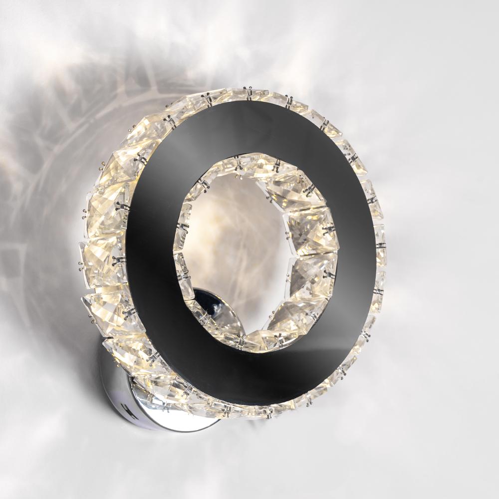 Wandlampe Kristall LED rund APP413-W APP414-W