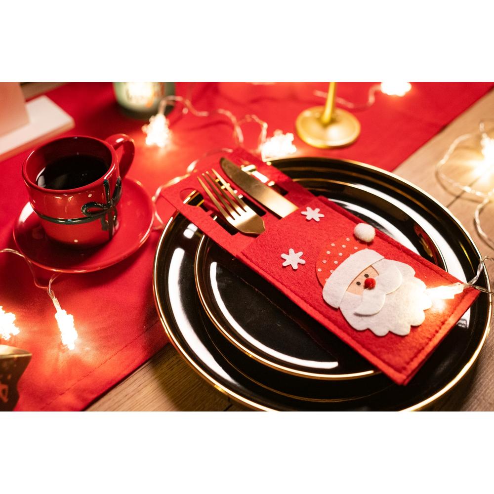 Pokrowiec na sztućce Świateczny 3 szt KF333