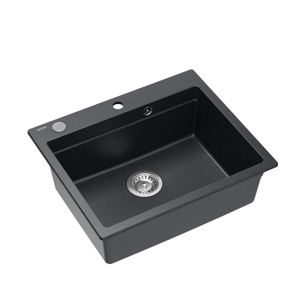 гранитная мойка KURT 110 WORKSTATION Black Dotted