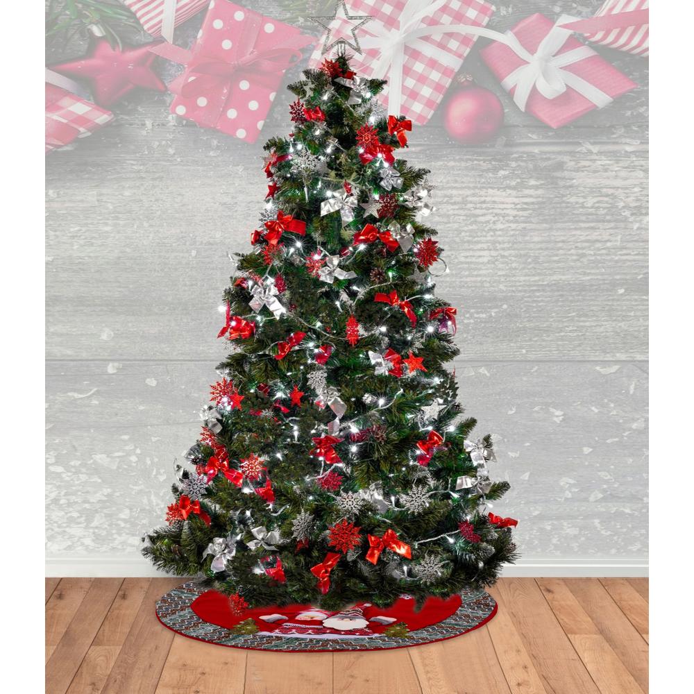 Mata pod choinkę czerwona YX22025 80 cm