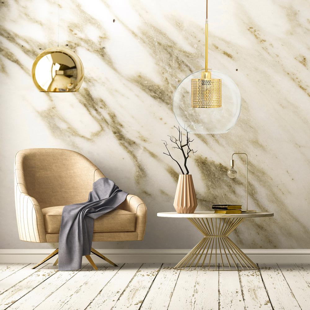 Hängelampe Glas Gold loft APP554-1CP 20cm