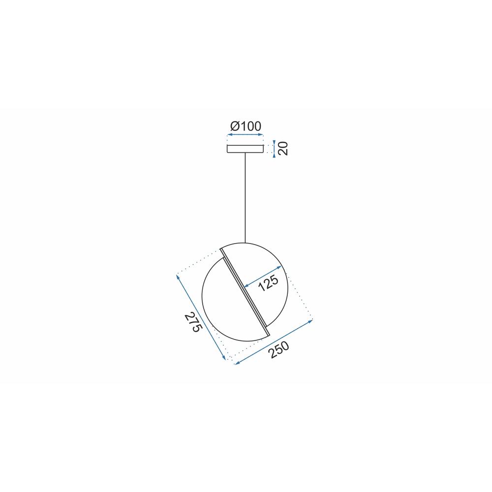 Hängelampe gold APP481-1CP