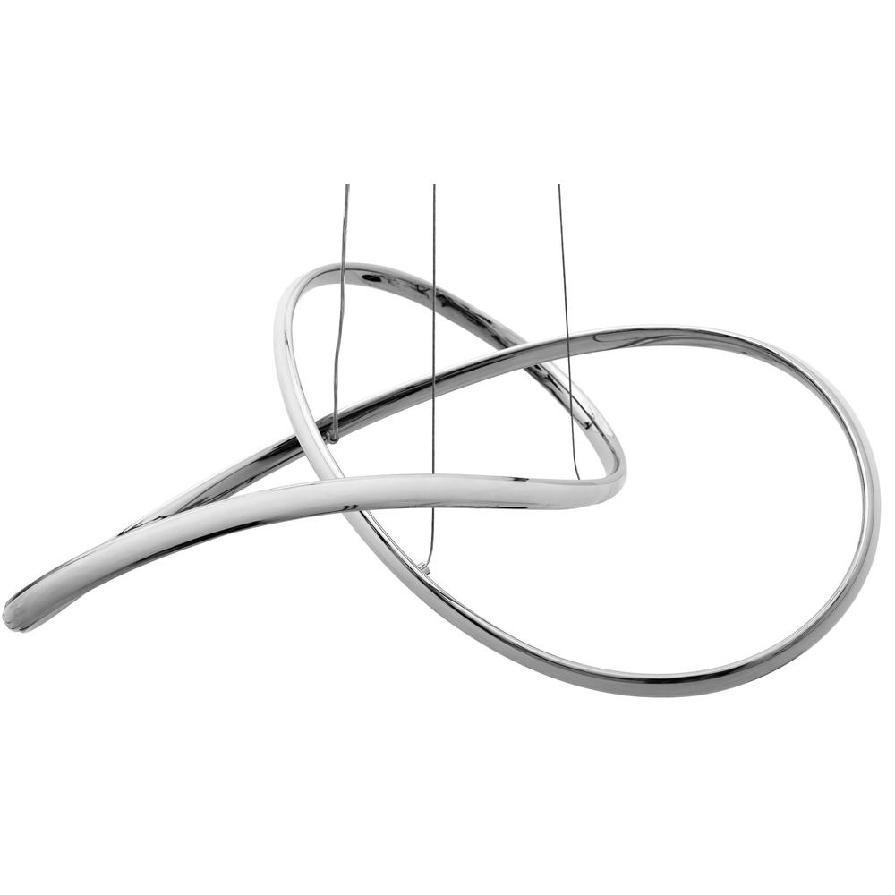 Deckenlampe Rind modern LED+Fernbedienung APP393-CP chrome