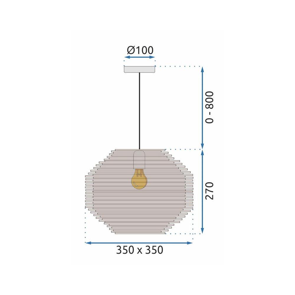 Deckenlampe NATURAL APP883-1CP