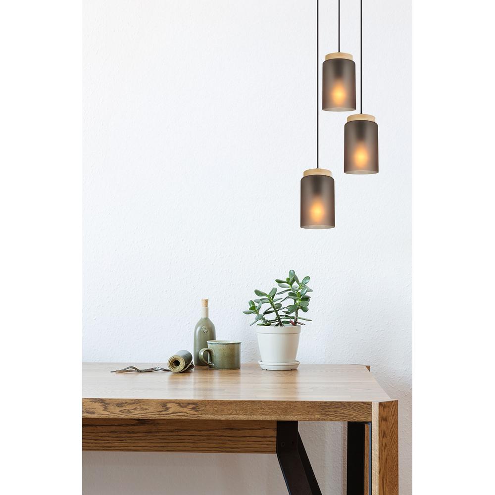 Hängelampe  APP1811-3CPR Frosted Grey