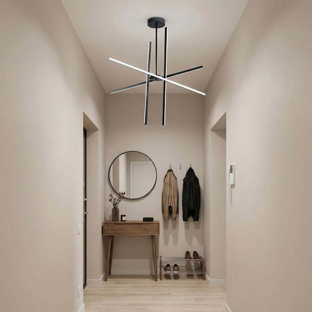 Lampa sufitowa LED APP1929-CP Czarna