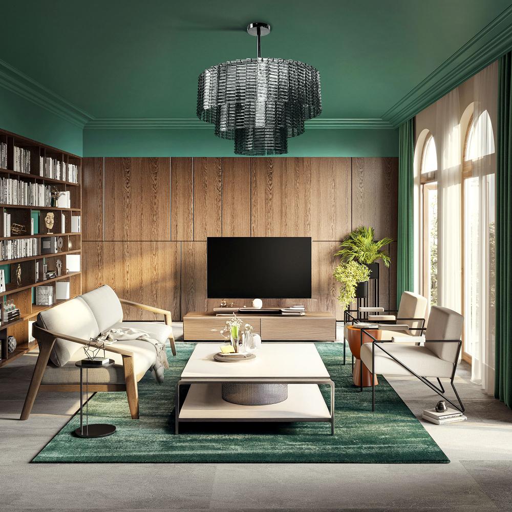 Hängelampe für die Decke APP1678-8CP Grau