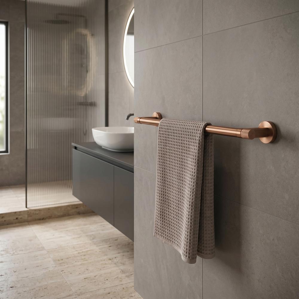 Wieszak łazienkowy jednoramienny 39101 Ori Miedź Szczotkowana