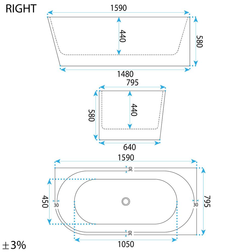 Akrylová rohová vaňa SYDNEY BELLANTO RIGHT 160cm