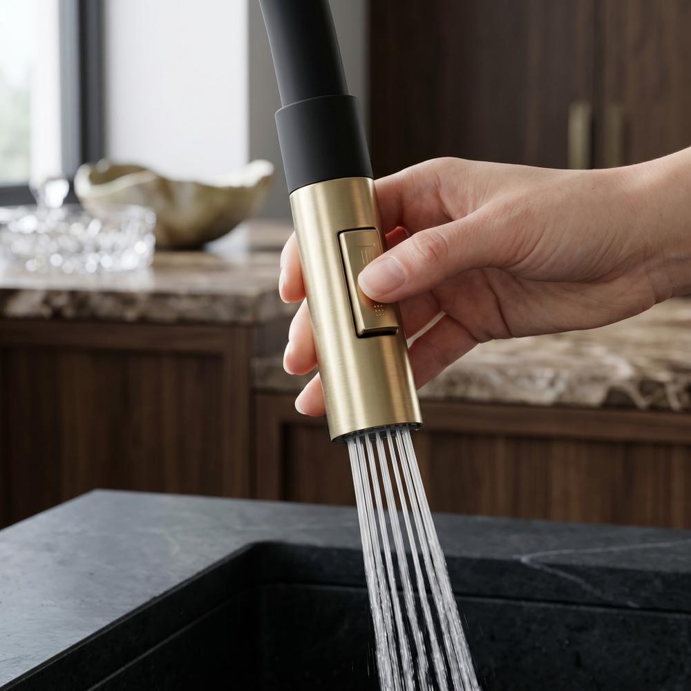 Torneira de cozinha REA Lago Brush Gold