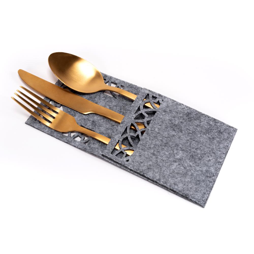 Pokrowiec na sztućce Świateczny 4 szt KF357-4G