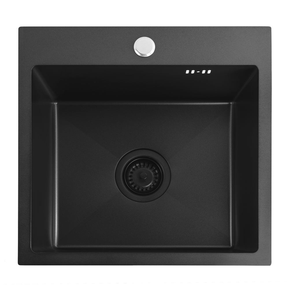 Zlewozmywak stalowy REA Leo 40 Czarny