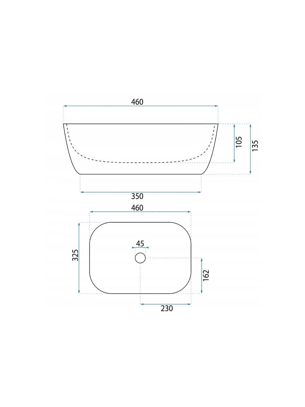 Отдельно стоящий пьедестал с умывальником Basaro Hestia