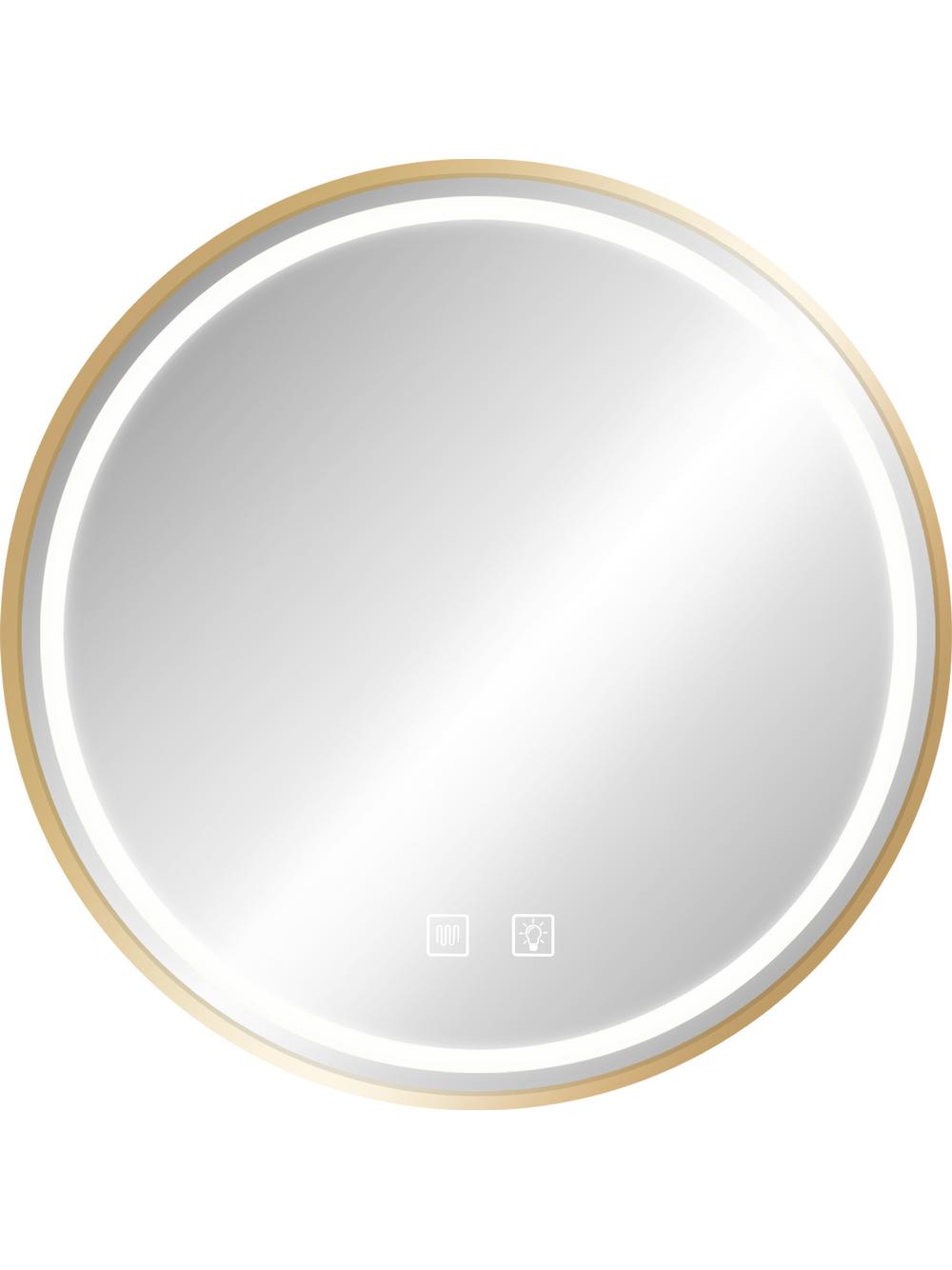 LUSTRO ŚCIENNE LED 60cm MMJ Złote Szczotkowane