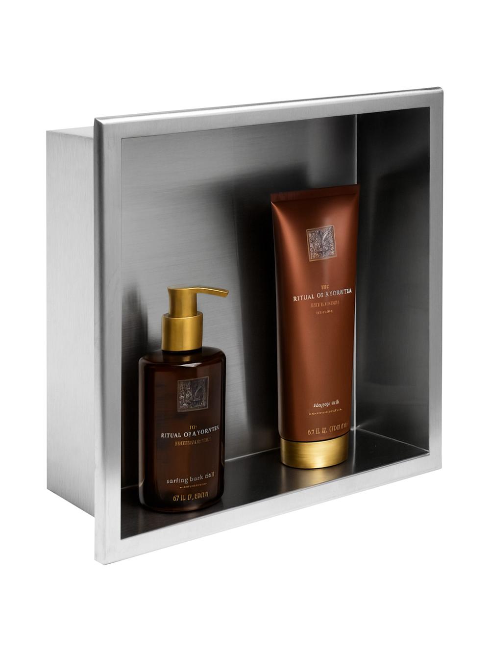 ÉTAGÈRE D'ENCASTREMENT POUR SALLE DE BAINS 30x30 brush gold