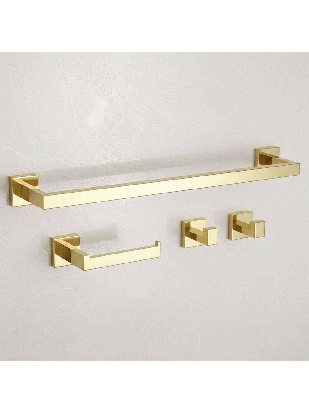 Sada koupelnových doplňků Rio Gold 4 díly