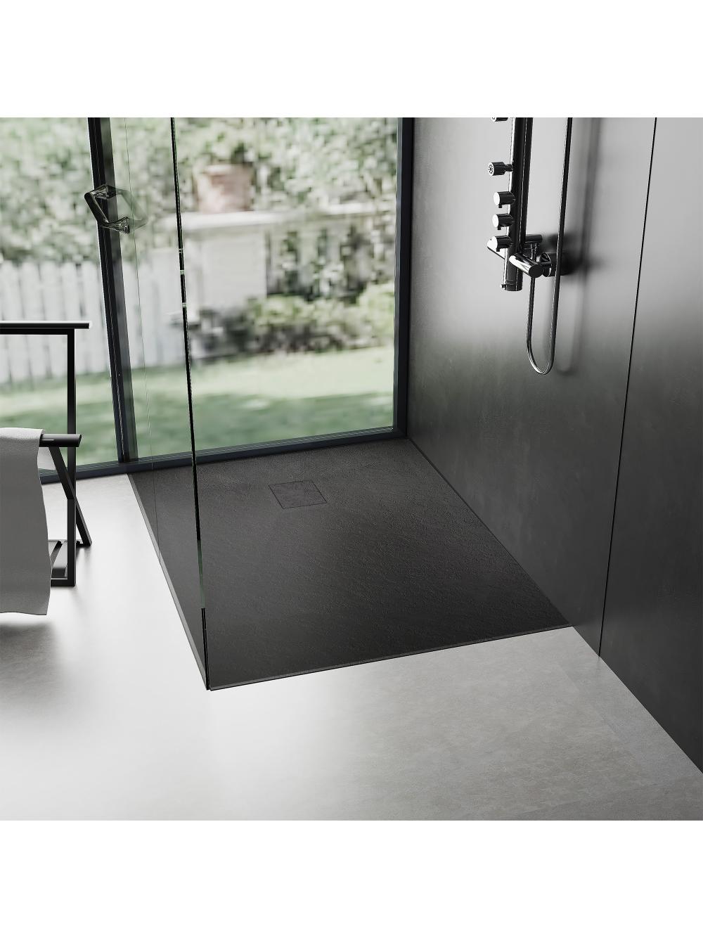 Brodzik prysznicowy Magnum Black 90x90