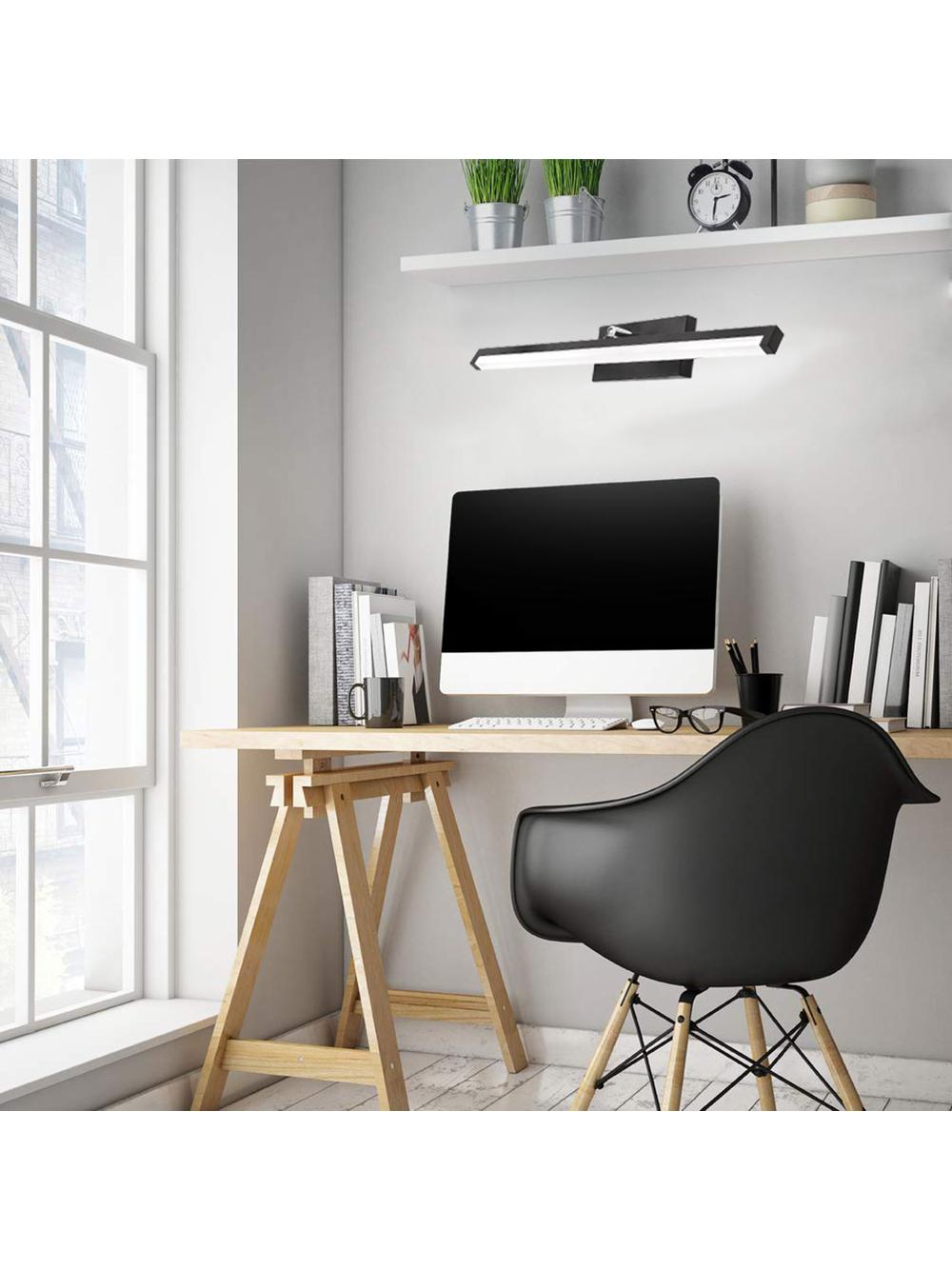 LAMPA KINKIET ŁAZIENKOWY LED NAD LUSTRO 12W 50CM APP373-1W CZARNA