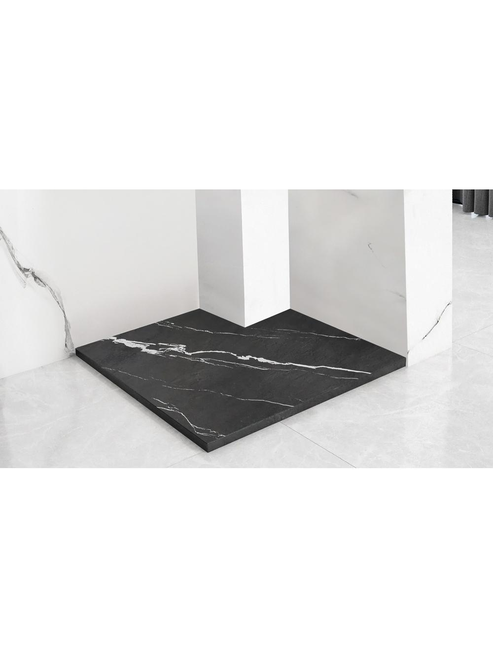 Brodzik prysznicowy Bazalt CARRARA BLACK 90x90