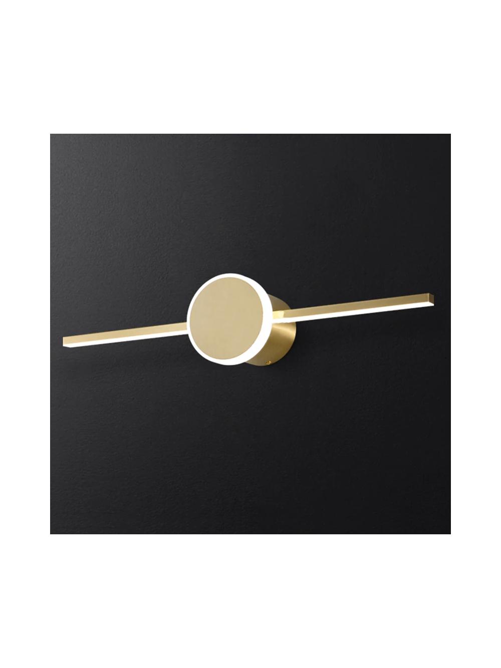 Kinkiet łazienkowy LED Round Gold 40cm APP842-1W