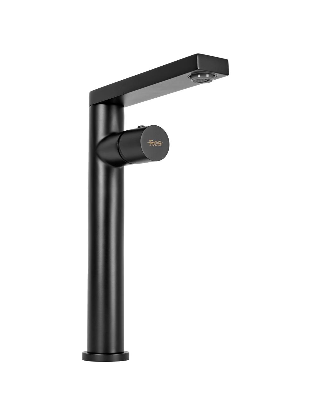 Bateria Umywalkowa REA TAP Czarna Wysoka