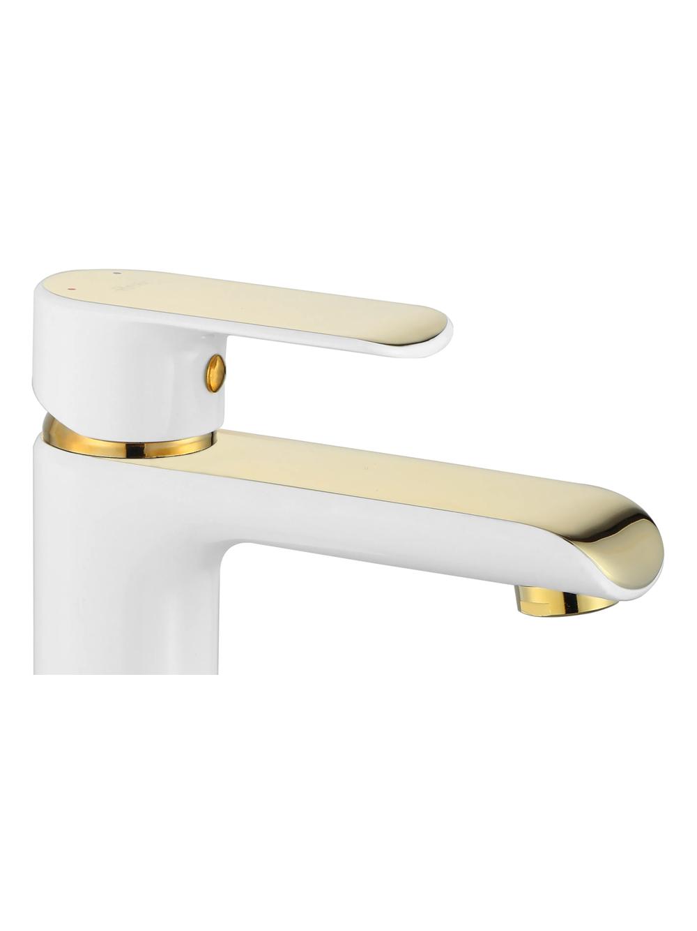 Βρύση με ψηλή λεκάνη REA BLOOM Gold White
